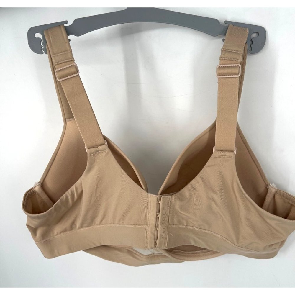 Cacique Womens Lightly Lined Bra Beige Size 42D Adjustable Straps - Picture 3 of 7